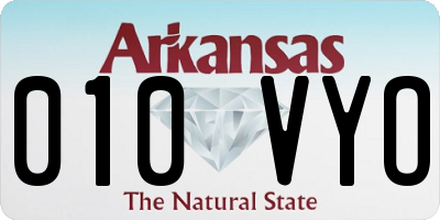 AR license plate 010VYO