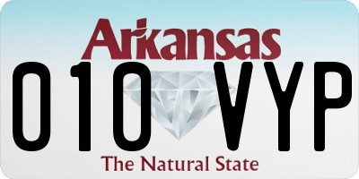 AR license plate 010VYP
