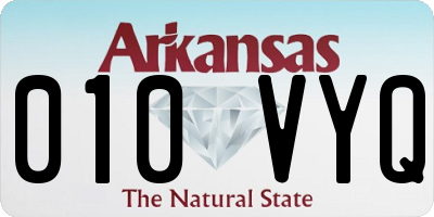 AR license plate 010VYQ