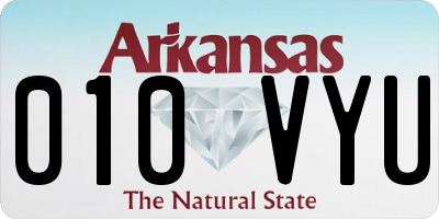 AR license plate 010VYU