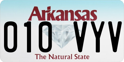 AR license plate 010VYV