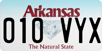 AR license plate 010VYX