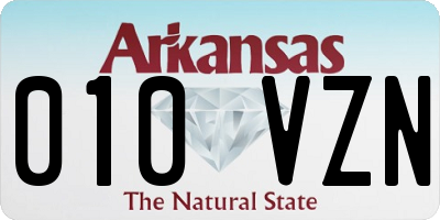 AR license plate 010VZN