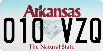 AR license plate 010VZQ