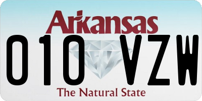 AR license plate 010VZW