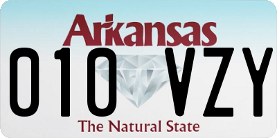 AR license plate 010VZY