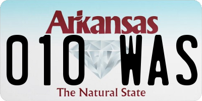 AR license plate 010WAS