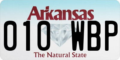 AR license plate 010WBP