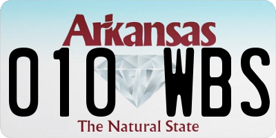 AR license plate 010WBS