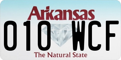 AR license plate 010WCF