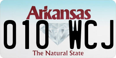 AR license plate 010WCJ