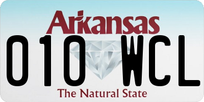 AR license plate 010WCL
