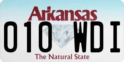 AR license plate 010WDI