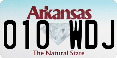 AR license plate 010WDJ