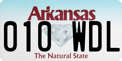 AR license plate 010WDL