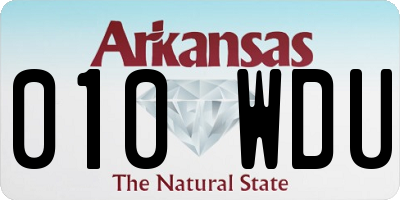 AR license plate 010WDU