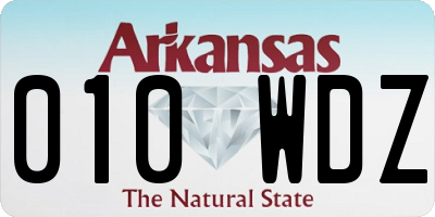 AR license plate 010WDZ