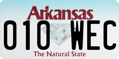 AR license plate 010WEC