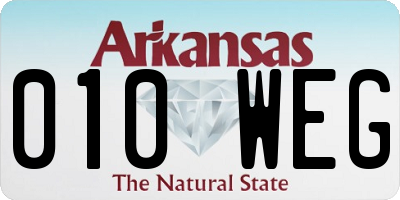 AR license plate 010WEG