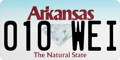 AR license plate 010WEI