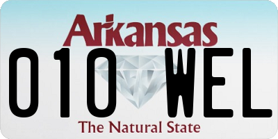 AR license plate 010WEL