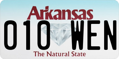 AR license plate 010WEN