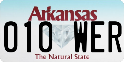 AR license plate 010WER