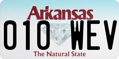 AR license plate 010WEV