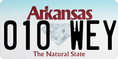 AR license plate 010WEY