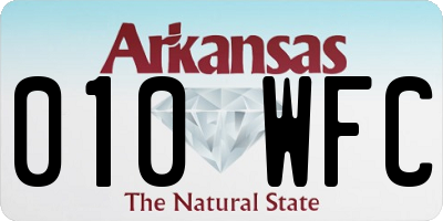 AR license plate 010WFC