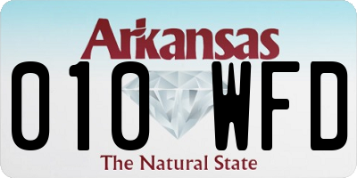 AR license plate 010WFD