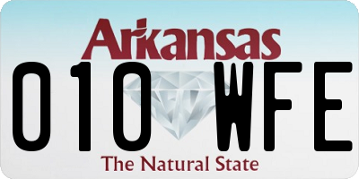 AR license plate 010WFE