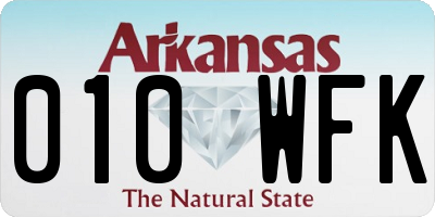 AR license plate 010WFK