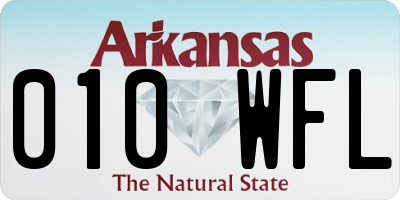 AR license plate 010WFL