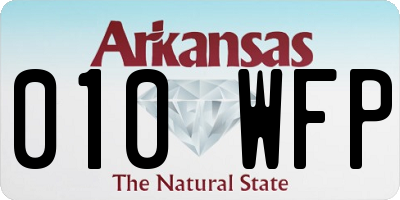 AR license plate 010WFP