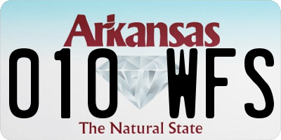 AR license plate 010WFS