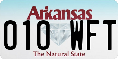 AR license plate 010WFT