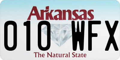 AR license plate 010WFX