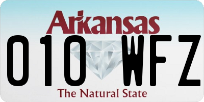 AR license plate 010WFZ