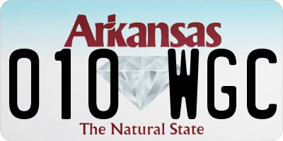 AR license plate 010WGC