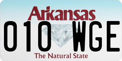 AR license plate 010WGE