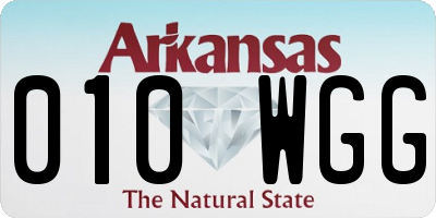 AR license plate 010WGG