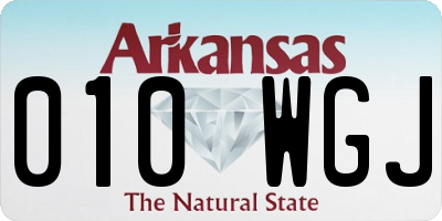 AR license plate 010WGJ