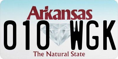 AR license plate 010WGK