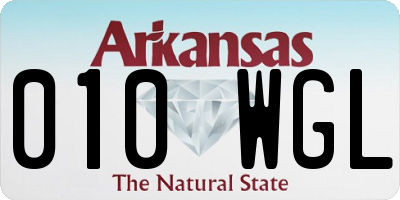 AR license plate 010WGL