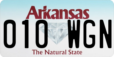 AR license plate 010WGN