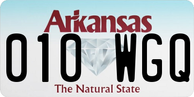 AR license plate 010WGQ