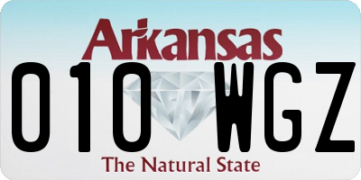 AR license plate 010WGZ