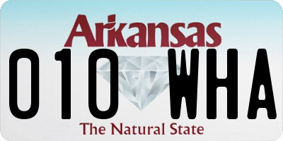 AR license plate 010WHA