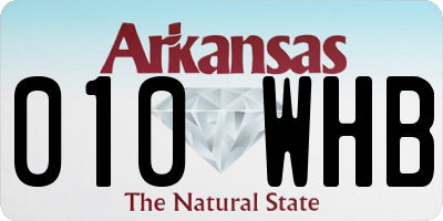 AR license plate 010WHB